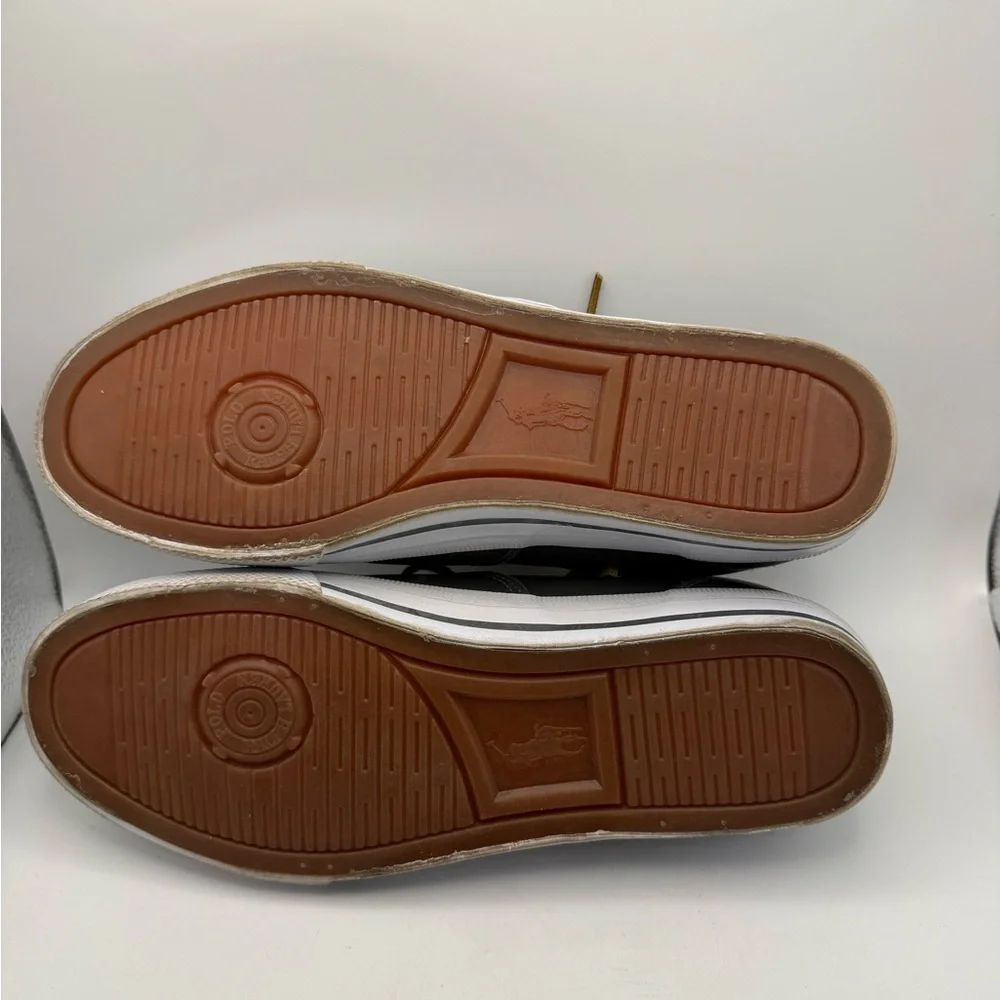 Polo Ralph Lauren Gray Leather Sneakers - Picture 6 of 9